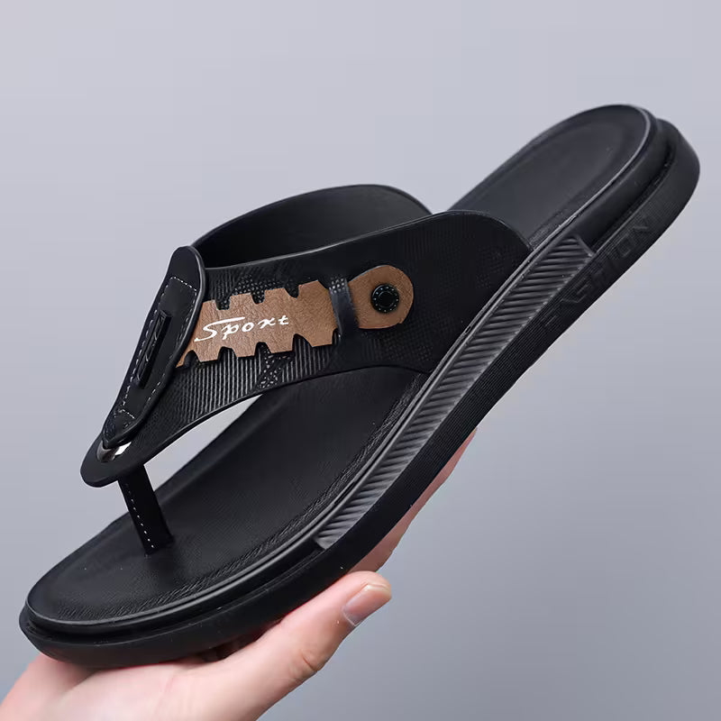PROCLOGS Premium Comfort Men's Flip Flops – Charcoal Grey
