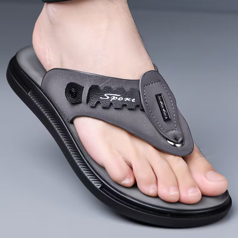 PROCLOGS Premium Comfort Men's Flip Flops – Charcoal Grey