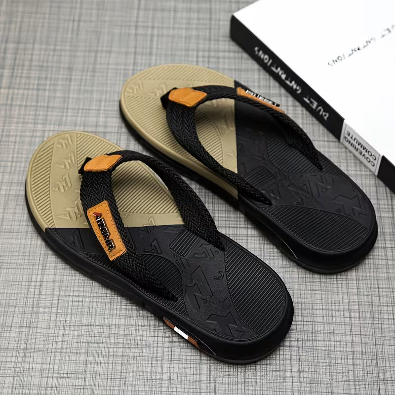 PROCLOGS Premium AirFlex Men's Flip Flops – Olive Black