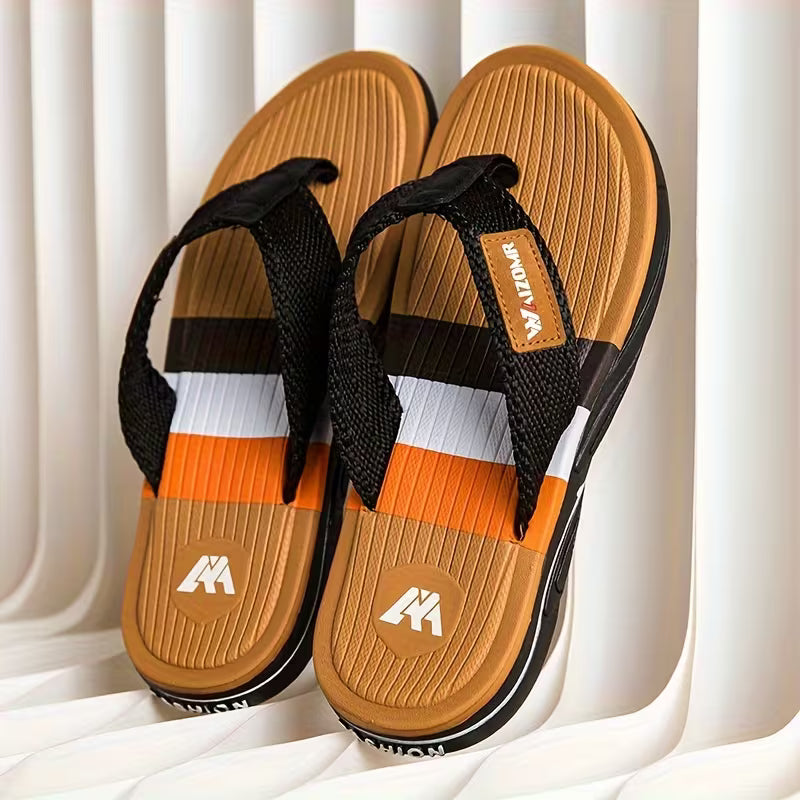 PROCLOGS Premium Stripe Comfort Flip Flops – Multi Color