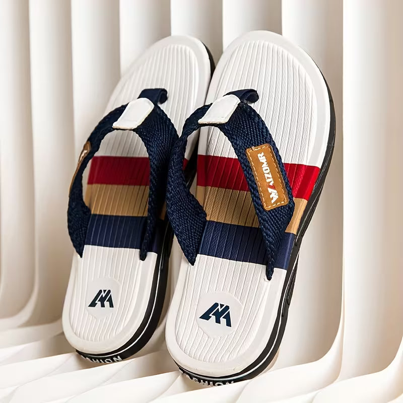 PROCLOGS Premium Stripe Comfort Flip Flops – Multi Color
