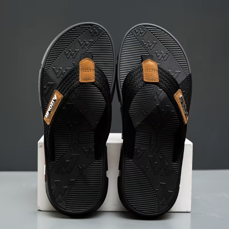 PROCLOGS Premium AirFlex Men's Flip Flops – Olive Black