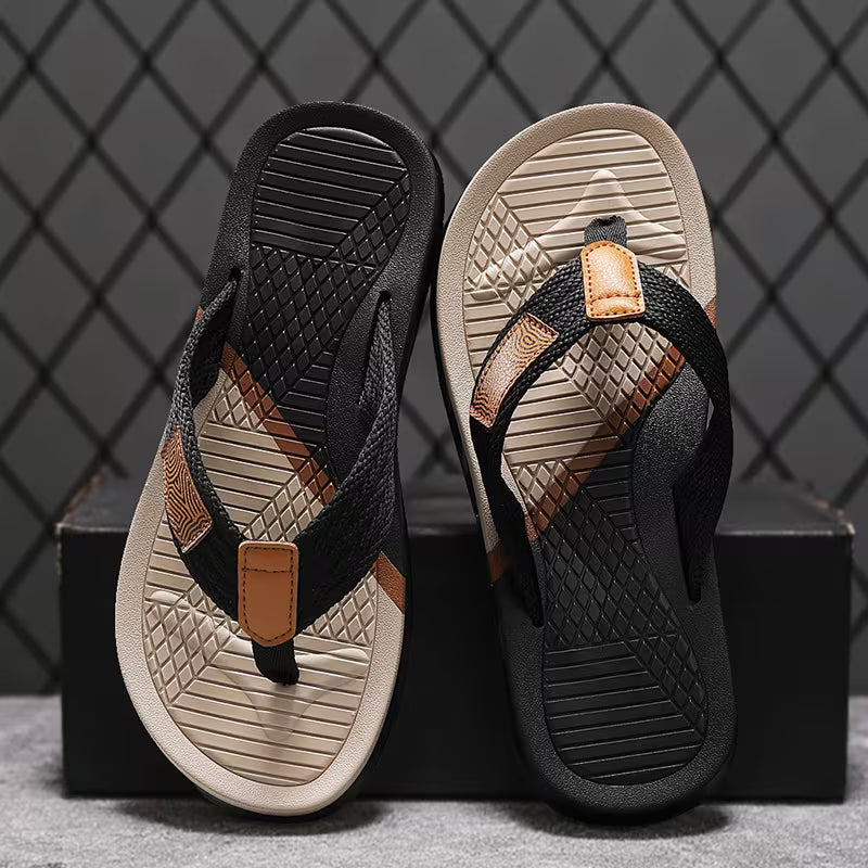 PROCLOGS Premium Comfort Men's Flip Flops – Coffee Brown