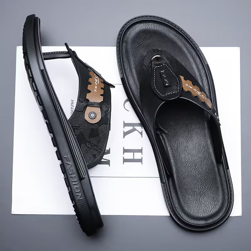 PROCLOGS Premium Comfort Men's Flip Flops – Charcoal Grey