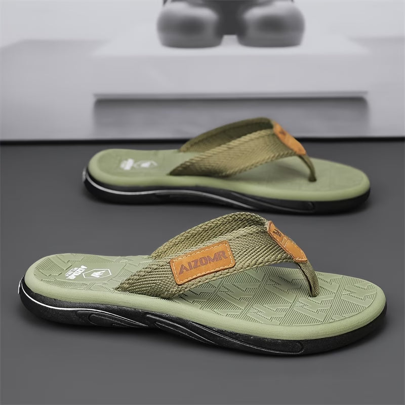 PROCLOGS Premium Comfort Men's Flip Flops – Camel Brown