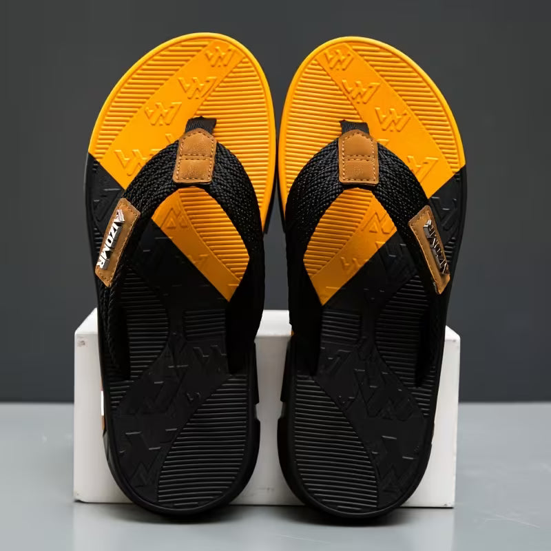 PROCLOGS Premium AirFlex Men's Flip Flops – Olive Black