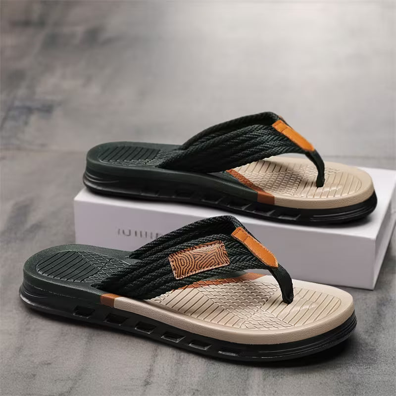 PROCLOGS Premium Comfort Men's Flip Flops – Coffee Brown