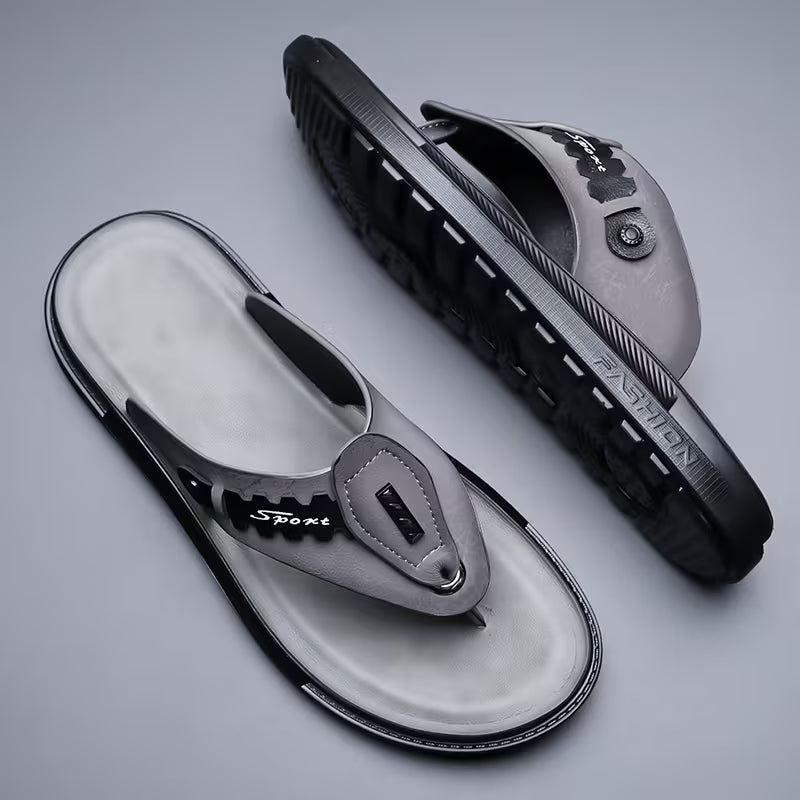 PROCLOGS Premium Comfort Men's Flip Flops – Charcoal Grey