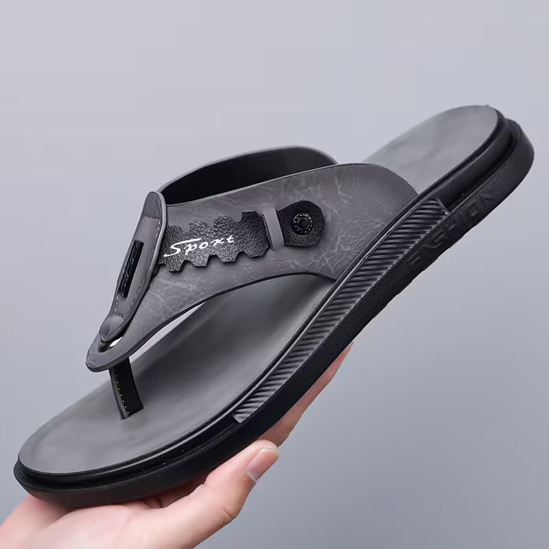 PROCLOGS Premium Comfort Men's Flip Flops – Charcoal Grey