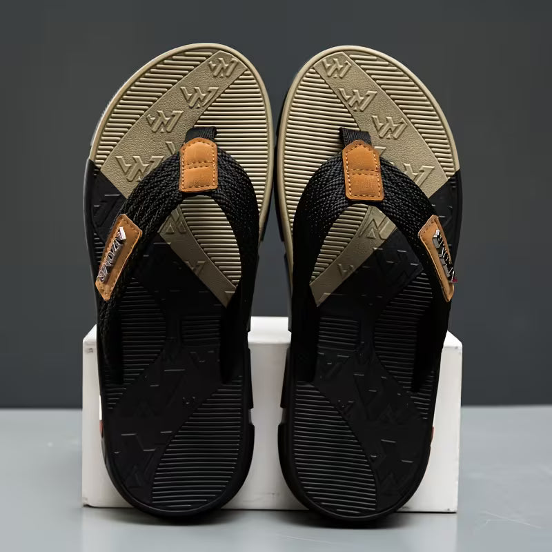 PROCLOGS Premium AirFlex Men's Flip Flops – Olive Black