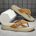 PROCLOGS Premium Comfort Men's Flip Flops – Beige