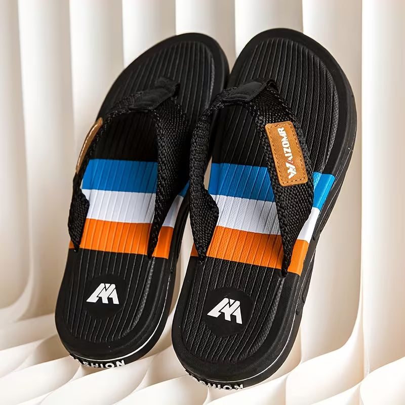 PROCLOGS Premium Stripe Comfort Flip Flops – Multi Color