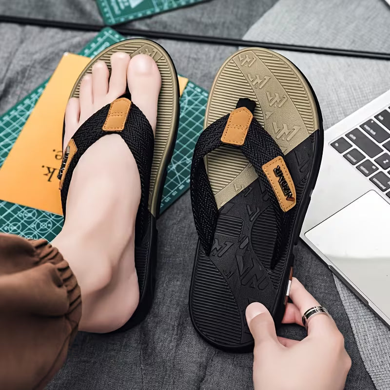 PROCLOGS Premium AirFlex Men's Flip Flops – Olive Black